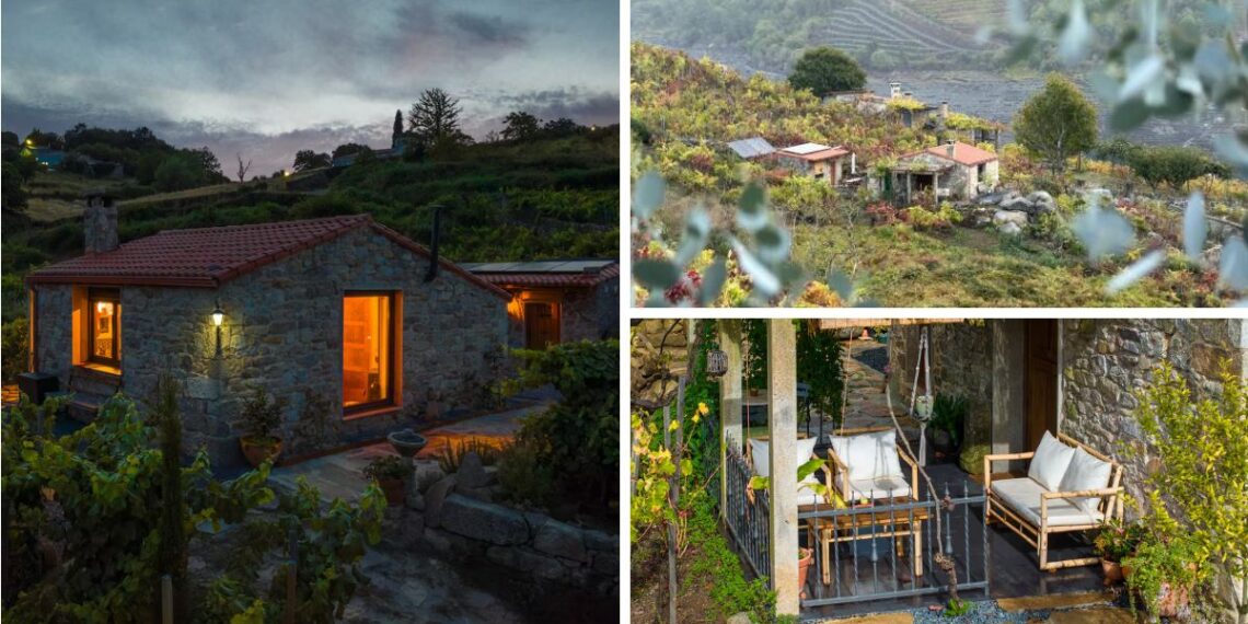 Vistas al río y entre viñedos, así es la idílica casa para dormir en el corazón de la Ribeira Sacra