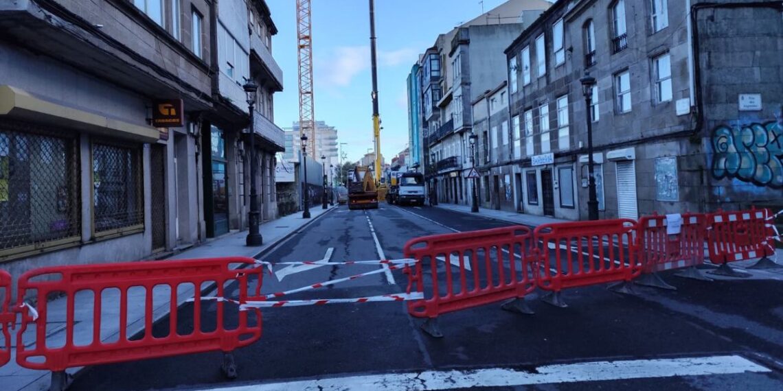 El próximo paso del Barrio do Cura obliga a cortar una céntrica calle de Vigo