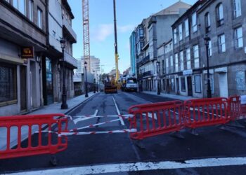 El próximo paso del Barrio do Cura obliga a cortar una céntrica calle de Vigo