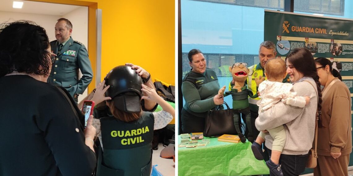 Los menores ingresados en el Cunqueiro, guardias civiles por un día tras una visita especial