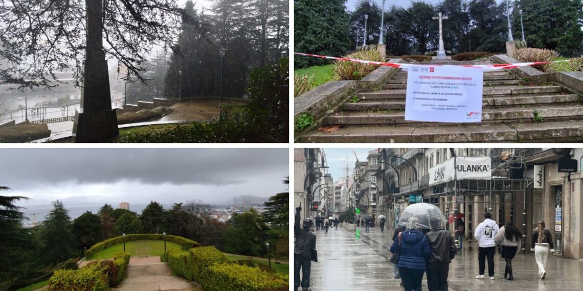 Vigo sufre las consecuencias de Ingrid con rayos, granizo y más de una treintena de incidencias