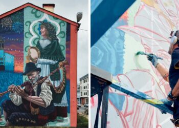 El mural de un vigués aspira a convertirse en el mejor del mundo en el 2025