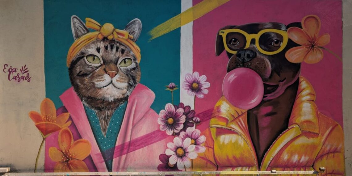 El mural itinerante de una viguesa opta a convertirse en el mejor del 2025 en todo el mundo