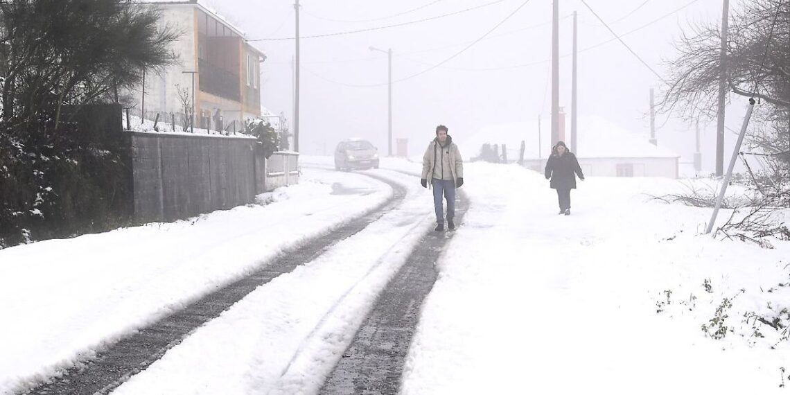MeteoGalicia activa una nueva alerta por nevadas en gran parte de Galicia, también en el área de Vigo