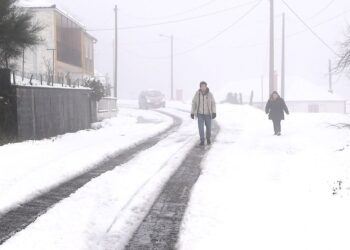 MeteoGalicia activa una nueva alerta por nevadas en gran parte de Galicia, también en el área de Vigo