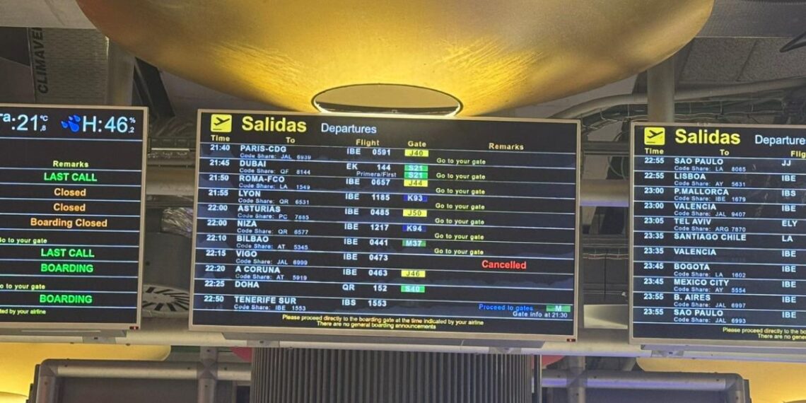 El temporal cancela vuelos e impide aterrizar aviones en el aeropuerto de Vigo