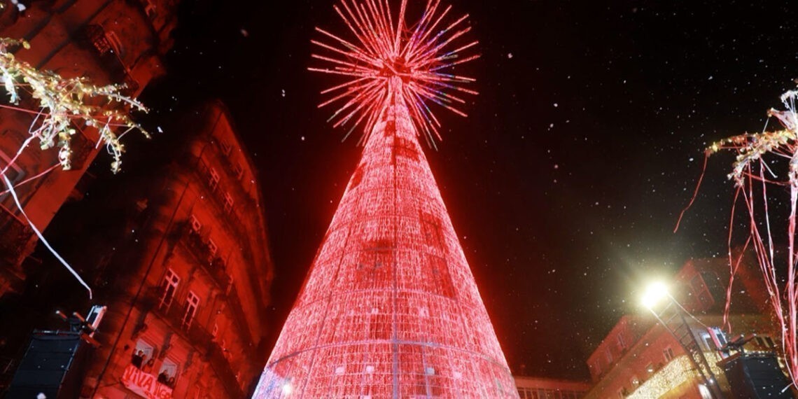 Revive el directo de la ceremonia de apagado de la Navidad de Vigo desde Porta do Sol
