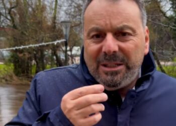 Gondomar activa la emergencia tras el desbordamiento del río por la borrasca Joseph