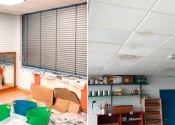 Denuncian el "abandono" que sufre un centro de educación especial de Vigo, con goteras en su interior