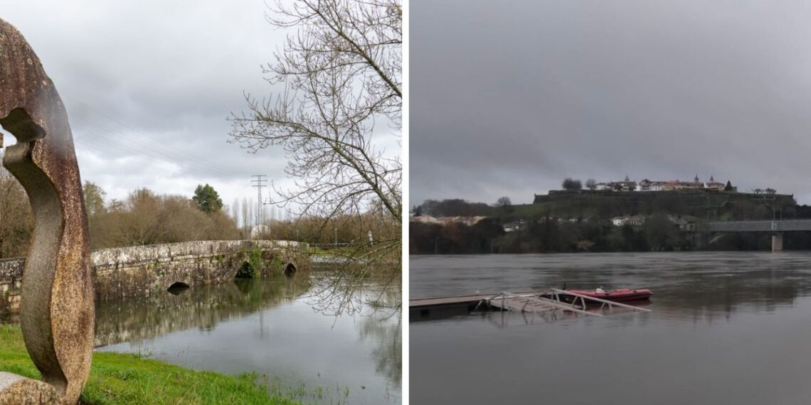 Alerta roja en Tui y naranja en otros ríos del área de Vigo por riesgo de desbordamiento