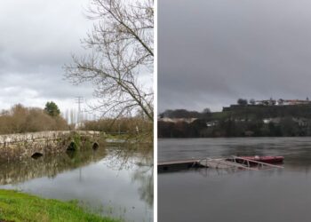 Alerta roja en Tui y naranja en otros ríos del área de Vigo por riesgo de desbordamiento