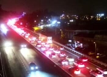 Un accidente en la A-55 provoca importantes retenciones en la entrada a Vigo