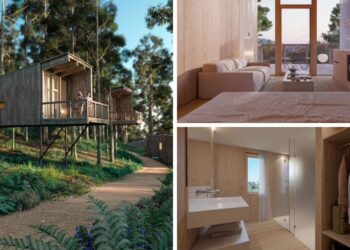 Así será el espectacular complejo de cabañas elevadas que ofrecerá 25 idílicos alojamientos en Nigrán
