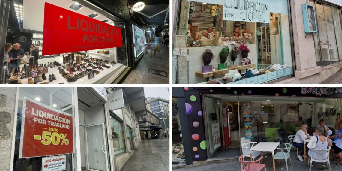 Fuga de marcas en pleno centro, hasta cuatro negocios abandonan esta calle de Vigo