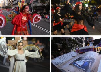 El desfile de Entroido de Vigo fue una explosión de color con un circo propio, piratas y verbena