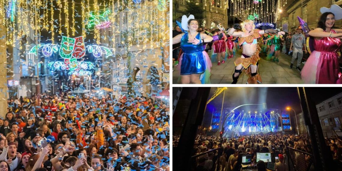 O Porriño sorprende con un intenso Entroido con grandes desfiles, orquesta top y djs