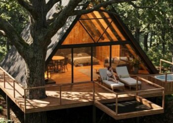 Proyectan un nuevo complejo de cabañas en el área de Vigo con jacuzzi, zona de playa y columpios