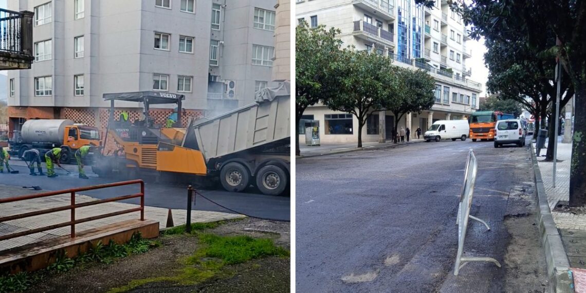 Denuncian que unas obras en Ponteareas dejaron "atrapados" a vecinos y "sin acceso" a garajes