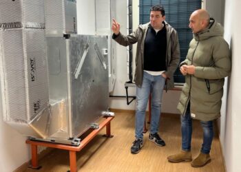 O Porriño encara la recta final de las obras para mejorar la eficiencia energética del Centro Cívico