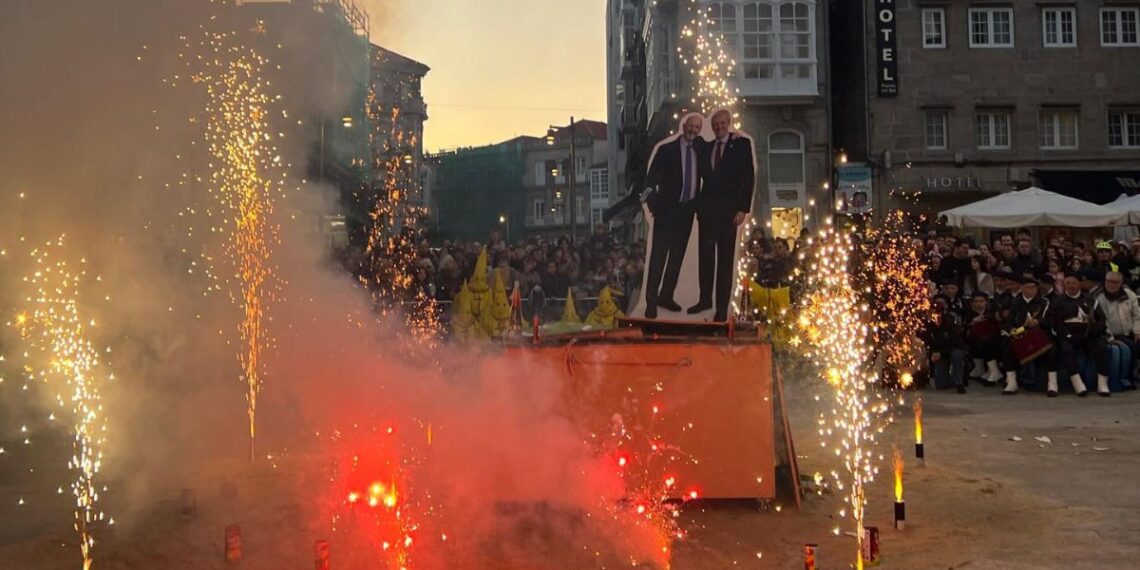 Vigo dice adiós al Entroido con la quema del Meco al grito de "Balaídos al Mundial"