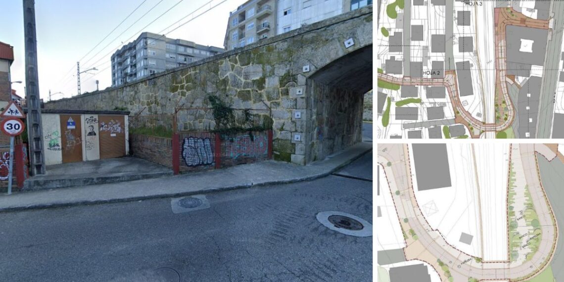 Plataforma única, vegetación y un camino escolar, la humanización que se proyecta en una zona de Chapela