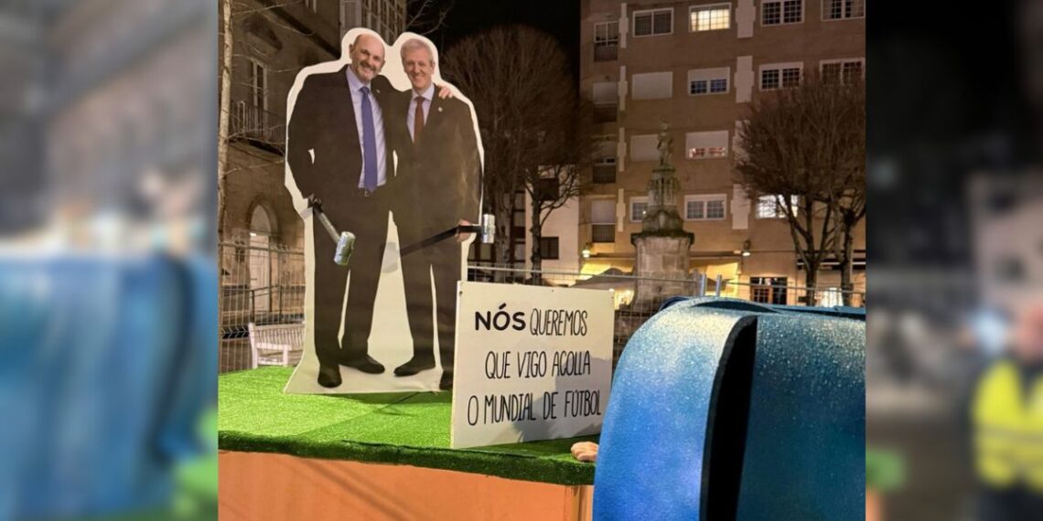 El PP responde al Meco del Entroido protagonizado por Caballero, Louzán y Rueda: "Había unha errata"