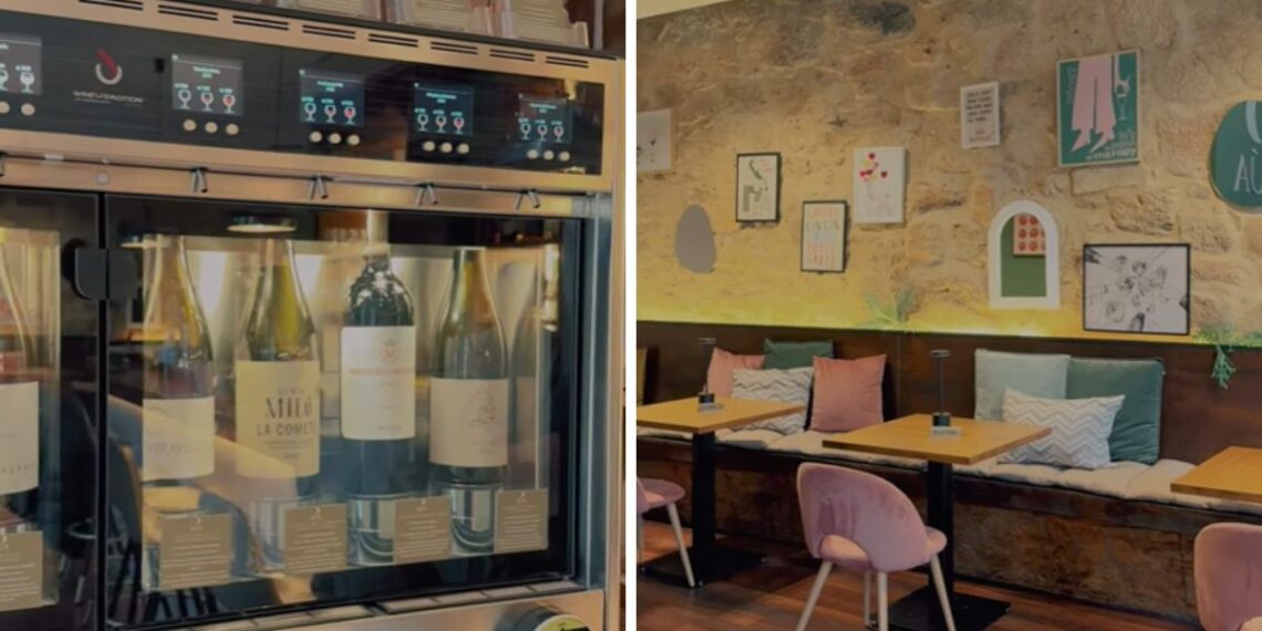 Una máquina dispensadora con el mejor vino, la curiosa propuesta de una vinoteca a un paso de Vigo
