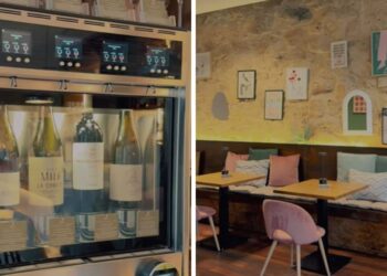 Una máquina dispensadora con el mejor vino, la curiosa propuesta de una vinoteca a un paso de Vigo