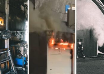 Un aparatoso incendio en el campus de Vigo afecta al proyecto de unos estudiantes: "Saldremos adelante"