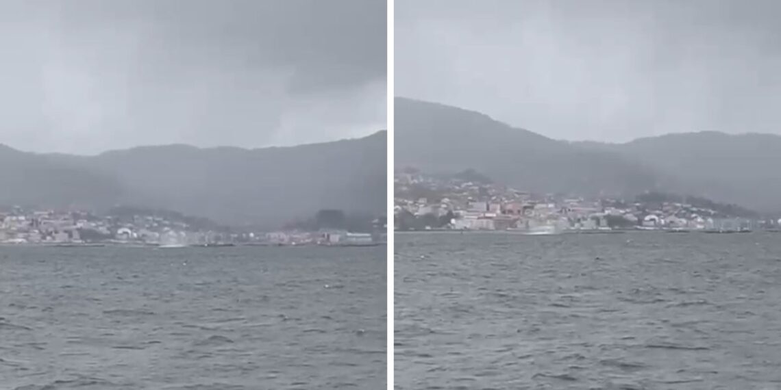 Este es el sorprendente fenómeno marino que lograron grabar en plena ría de Vigo