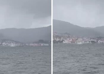 Este es el sorprendente fenómeno marino que lograron grabar en plena ría de Vigo