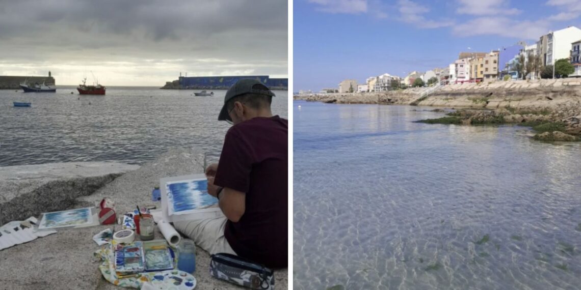Desconexión en el mar con un taller de pintura, así es el "retiro pictórico" a menos de una hora de Vigo