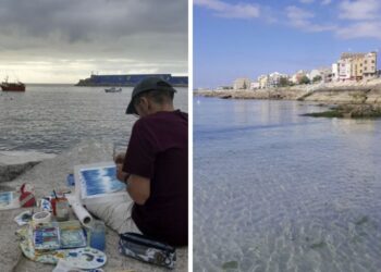 Desconexión en el mar con un taller de pintura, así es el "retiro pictórico" a menos de una hora de Vigo