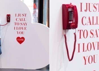 El teléfono del amor está en Vigo y ya suena por San Valentín en este centro comercial