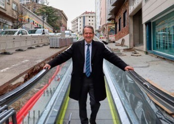 Las rampas del Vigo Vertical llegan ya a otro punto del centro de la ciudad: la apertura, muy cerca