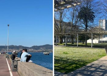 Vigo vive una jornada de primavera a más de 20 grados antes de varias jornadas de lluvia