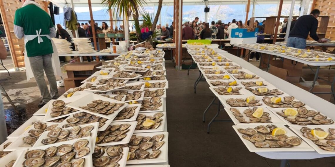 Doce ostras a 10 euros y la orquesta con el "espectáculo más grande de España", fiestón en el área de Vigo