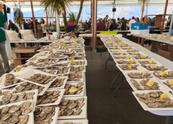 Doce ostras a 10 euros y la orquesta con el "espectáculo más grande de España", fiestón en el área de Vigo