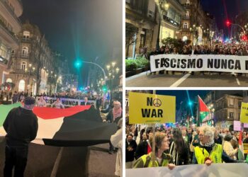 Cientos de personas recuperan en Vigo el espíritu del "no a la guerra" tras los bombardeos en Irán
