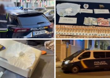 Operativo policial en Vigo para desmantelar un punto de venta de droga en Coia