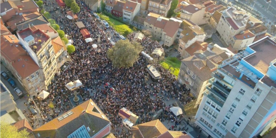 Las asombrosas imágenes desde el aire de una Reconquista histórica para Vigo