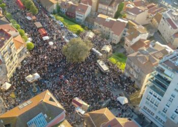 Las asombrosas imágenes desde el aire de una Reconquista histórica para Vigo