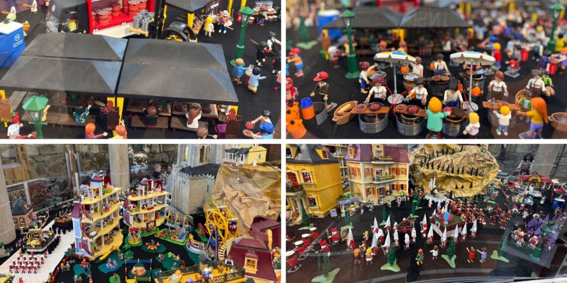 Una villa de Galicia recrea diferentes momentos del concello con más de 15.000 piezas de Playmobil