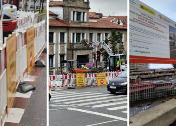 Arranca el corte de tráfico en uno de los atajos al centro de Vigo, durará varios meses