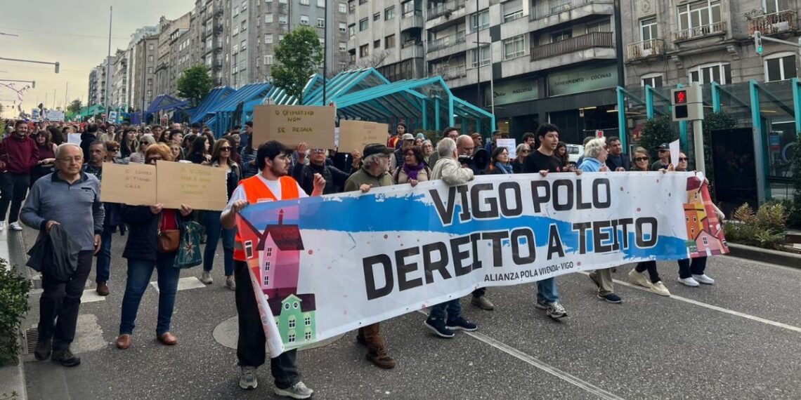 Una marcha reclama en Vigo "medidas valientes" contra la especulación y el "derecho a techo"