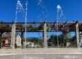O Porriño abre su 'oasis' para los días de sol y activa sus chorros de agua