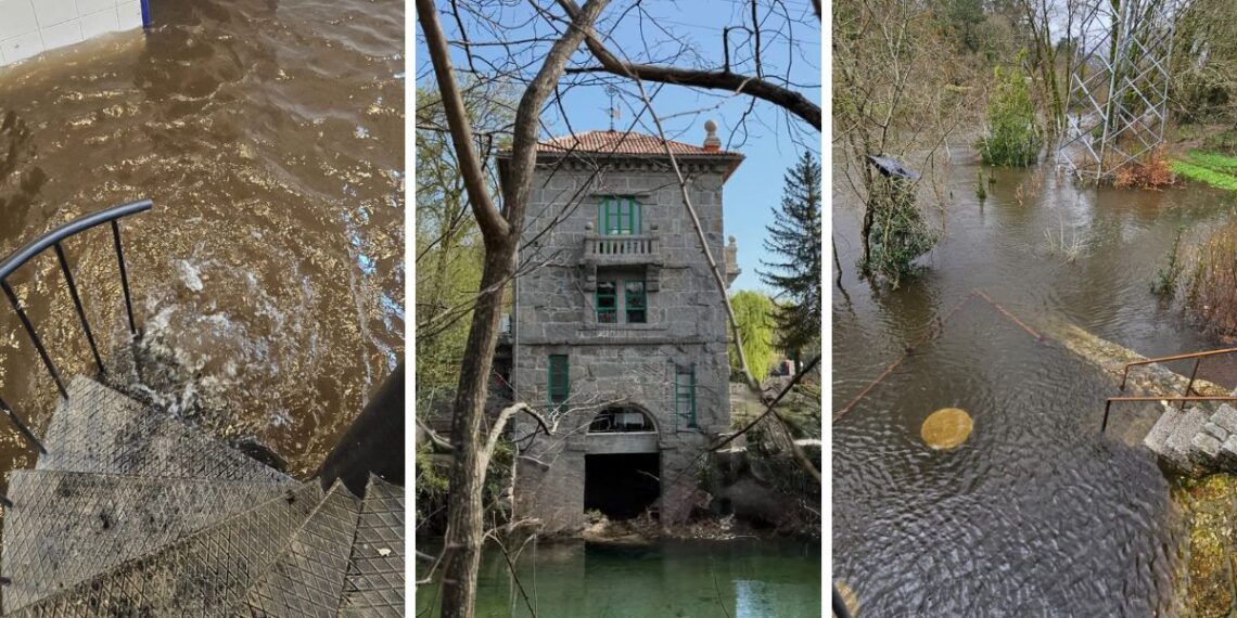 Un prestigioso restaurante del área de Vigo "desaparece" con las crecidas del río