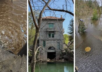 Un prestigioso restaurante del área de Vigo "desaparece" con las crecidas del río