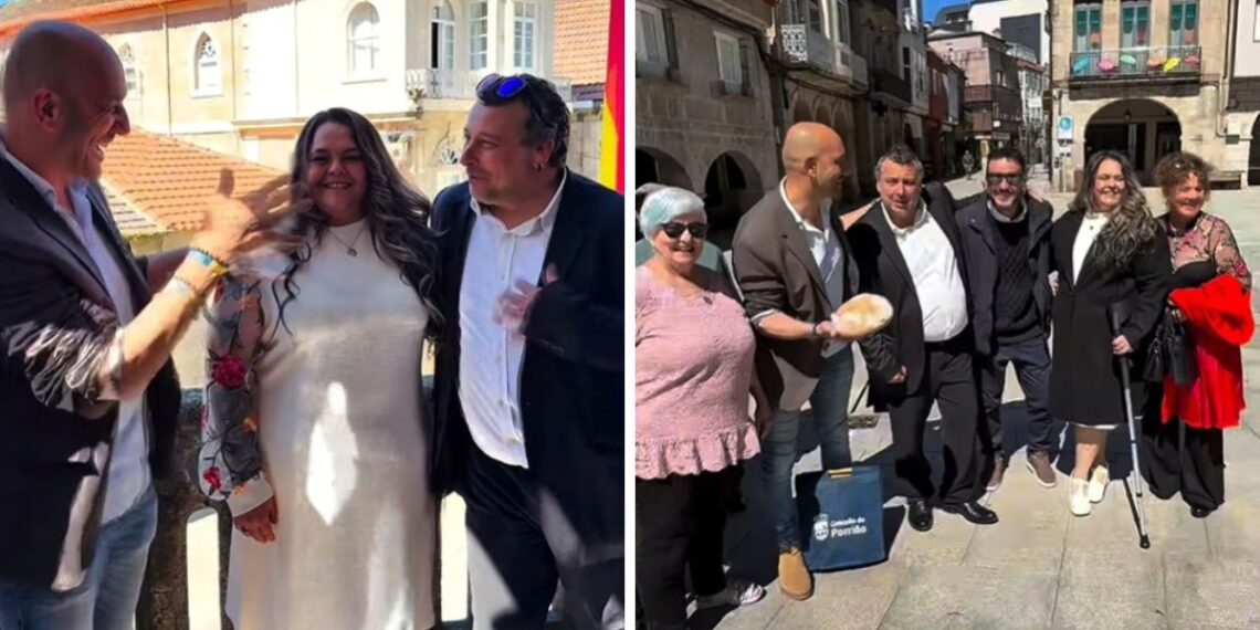 La sorprendente historia de una pareja de Madrid que decidió casarse en O Porriño, la "ciudad del amor"