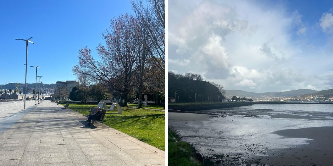 Una masa de aire polar dará un vuelco meteorológico a Vigo, que pasará de los 28º a los 14º